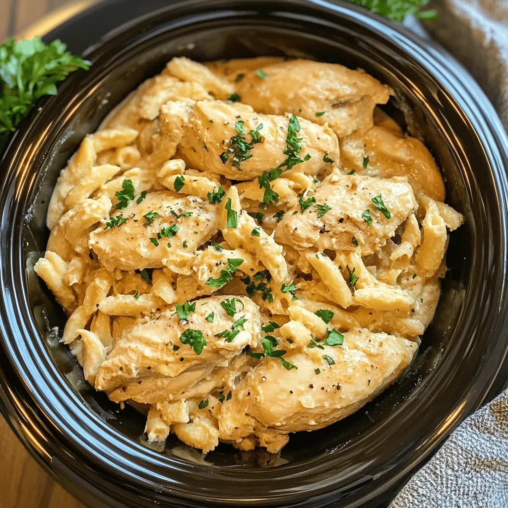This 4 Ingredient Crockpot Garlic Parm Chicken is a breeze to make and packed with flavor! With just chicken, garlic, Parmesan cheese, and your favorite herbs, you can create a delicious meal that will impress everyone. Perfect for weeknight dinners or meal prep, save this recipe to enjoy tender, mouthwatering chicken any time!