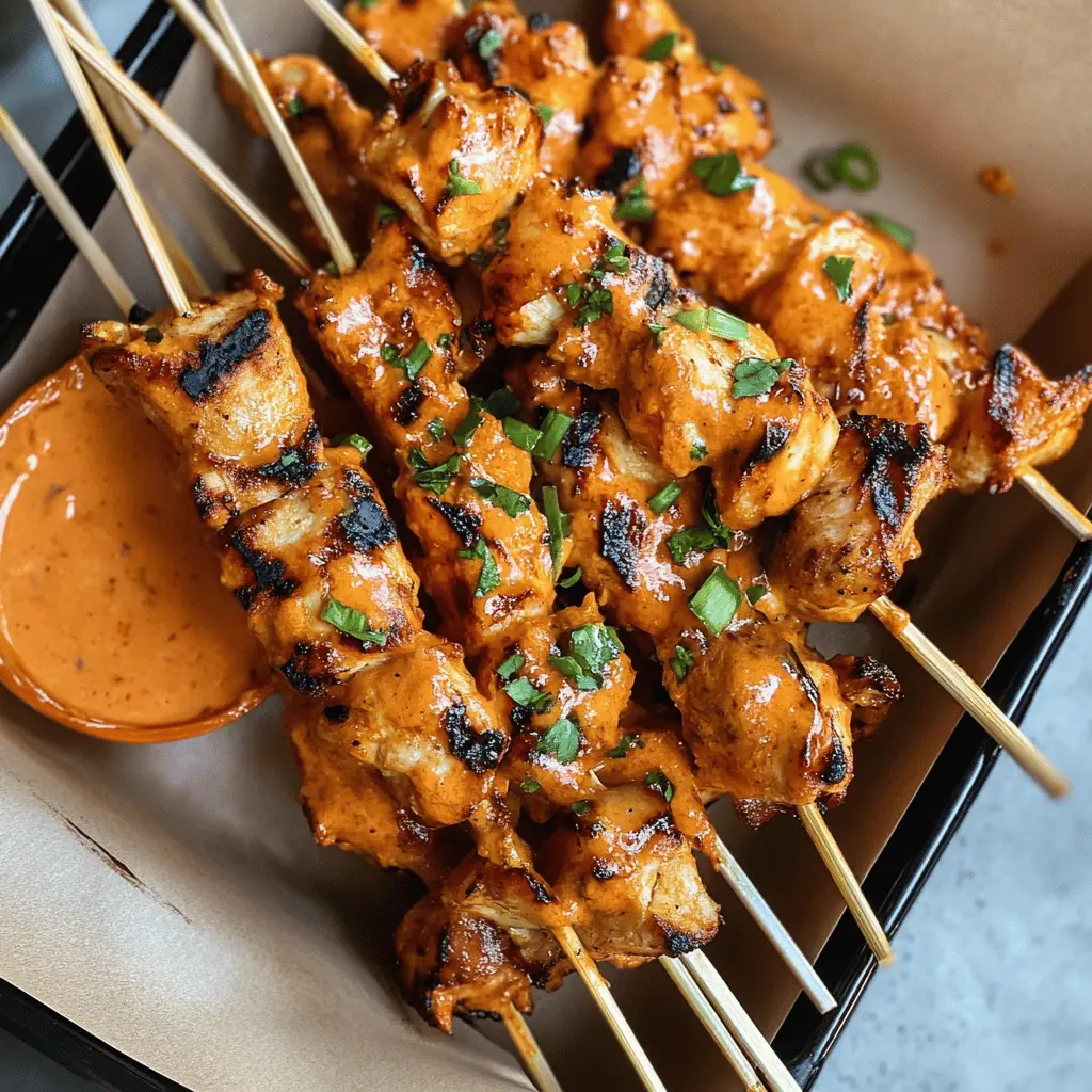 Ready for a flavor explosion? These Bang Bang Chicken Kabobs are a crowd-pleaser, featuring juicy chicken marinated in a spicy and creamy sauce, then grilled to perfection. Perfect for summer barbecues, dinner parties, or a quick weeknight meal. Save this recipe to impress your guests or treat yourself to a delightful meal later!