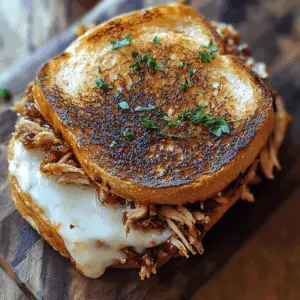 Get ready to elevate your lunch with this BBQ Chicken Grilled Cheese! Melted cheese, tender BBQ chicken, and crispy bread come together for a deliciously satisfying meal. Perfect for picnics, game days, or a cozy dinner at home. Save this recipe for a quick and easy favorite you'll make again and again!