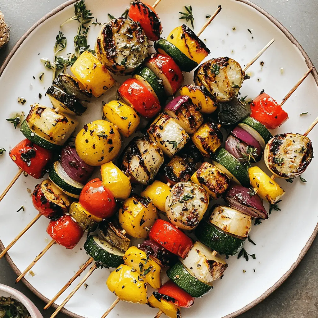 Grill up some fun with these Easy Grilled Vegetable Skewers! Packed with colorful veggies like bell peppers, zucchini, and mushrooms, these skewers are perfect for summer barbecues or any weeknight dinner. The smoky flavor and vibrant colors make them a hit for all ages. Save this recipe for a tasty and healthy side dish that everyone will love!
