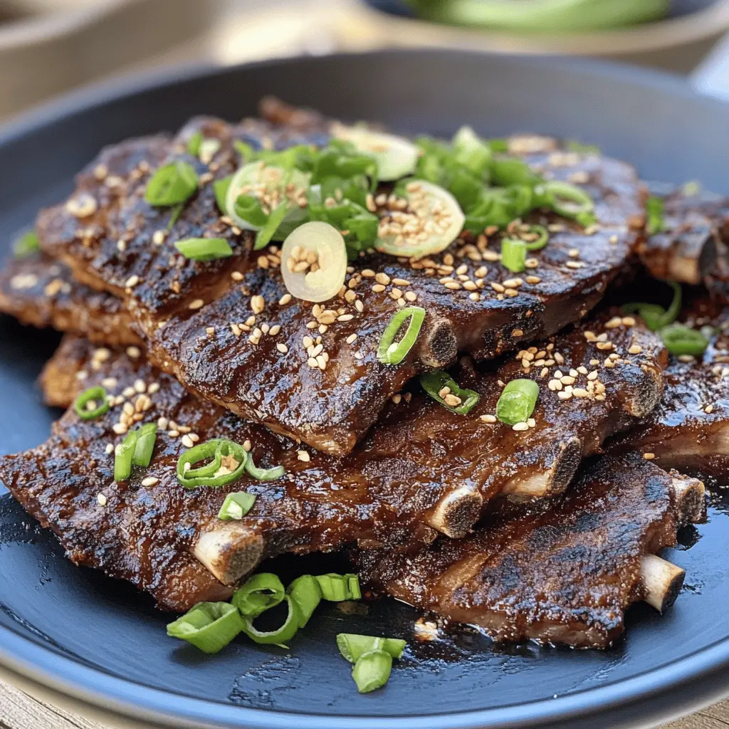 Get ready to impress your guests with these mouthwatering Grilled Korean Short Ribs! Juicy and flavorful, this recipe features tender beef marinated in a sweet and savory Korean sauce that brings a delicious umami taste to your table. Perfect for summer barbecues or family dinners – don’t forget to save this pin for your next cookout!