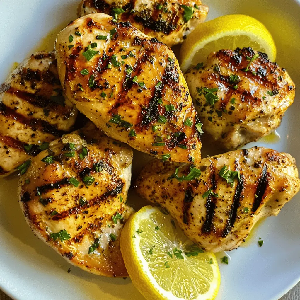 This Grilled Lemon Chicken is bursting with zesty flavors that make it a perfect choice for any outdoor gathering! With just a handful of ingredients, you can create a mouthwatering dish that's juicy on the inside and slightly crispy on the outside. Perfect for summer BBQs, picnics, or a weeknight dinner. Save this recipe to impress your family and friends!