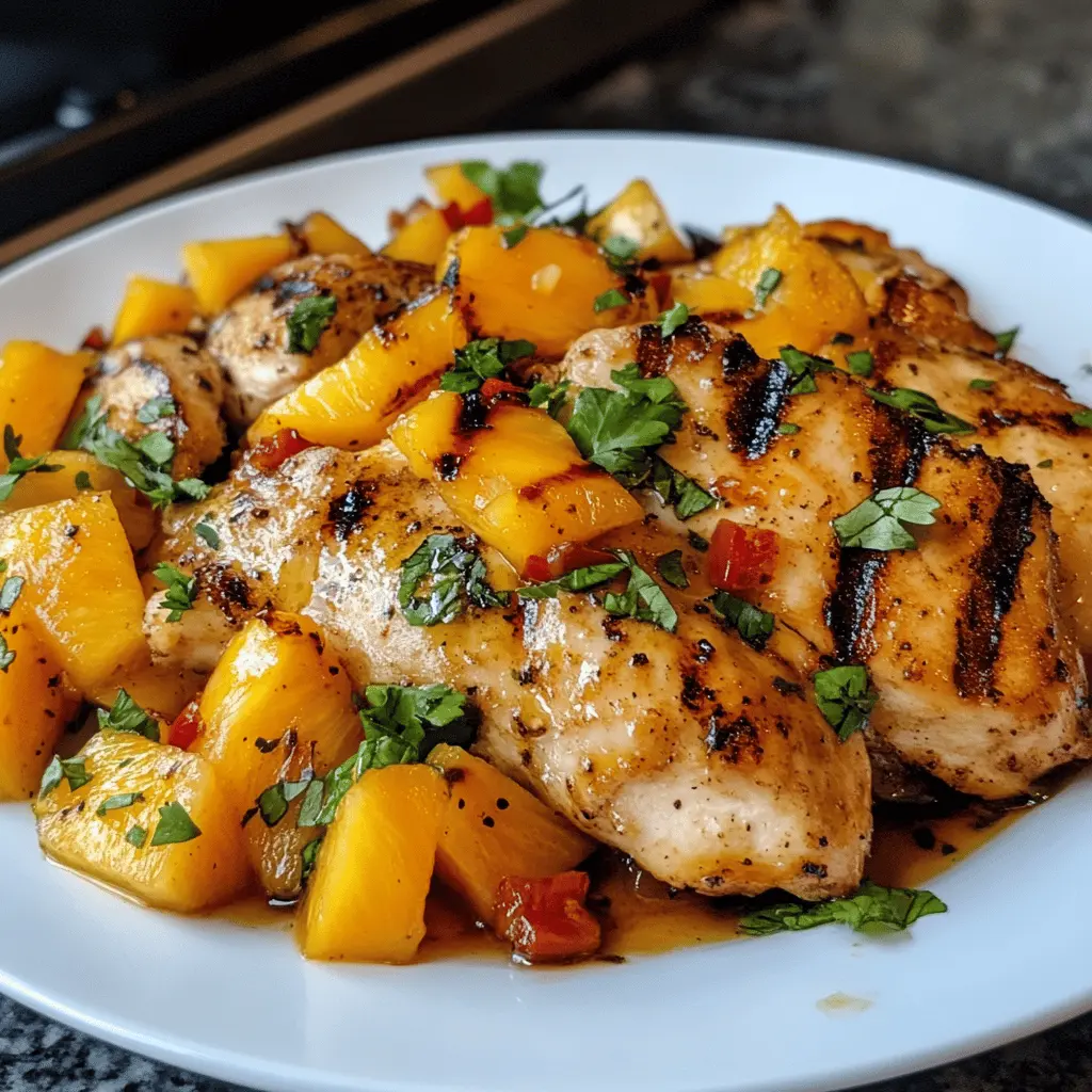 Easy Grilled Mango Pineapple Chicken Recipe