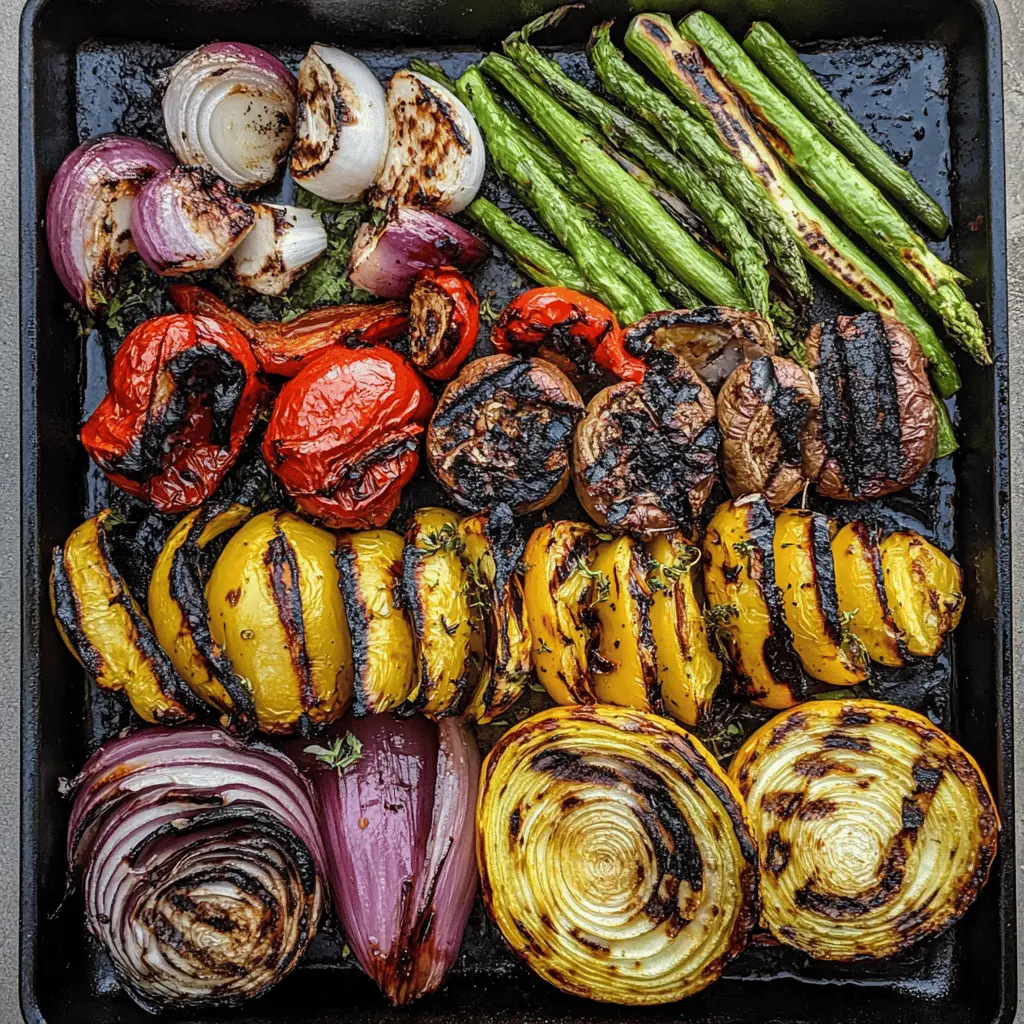 Bring fresh flavors to your table with this easy Grilled Vegetables recipe! Featuring vibrant bell peppers, zucchini, and asparagus, this dish offers a colorful twist that’s perfect for summer cookouts. With suggested grill times for each veggie, it’s simple to achieve that perfect char. Save this recipe for your next barbecue or picnic!