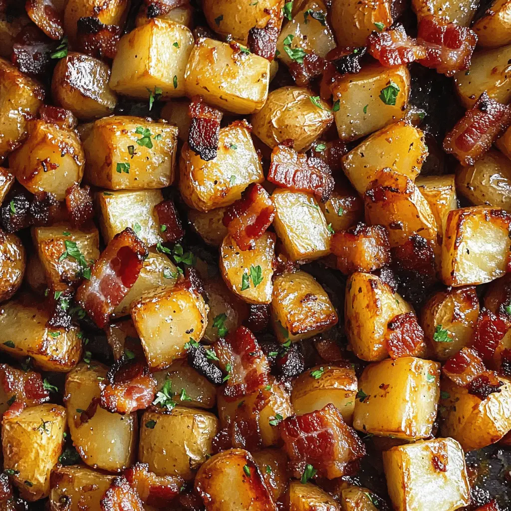 Looking for the perfect side dish? These Honey Bacon Roasted Potatoes bring a delightful crunch and sweetness that'll make your taste buds dance! With crispy bacon and a hint of honey, they're irresistible at any meal. Save this recipe for family dinners, holiday gatherings, or just because you want something delicious!