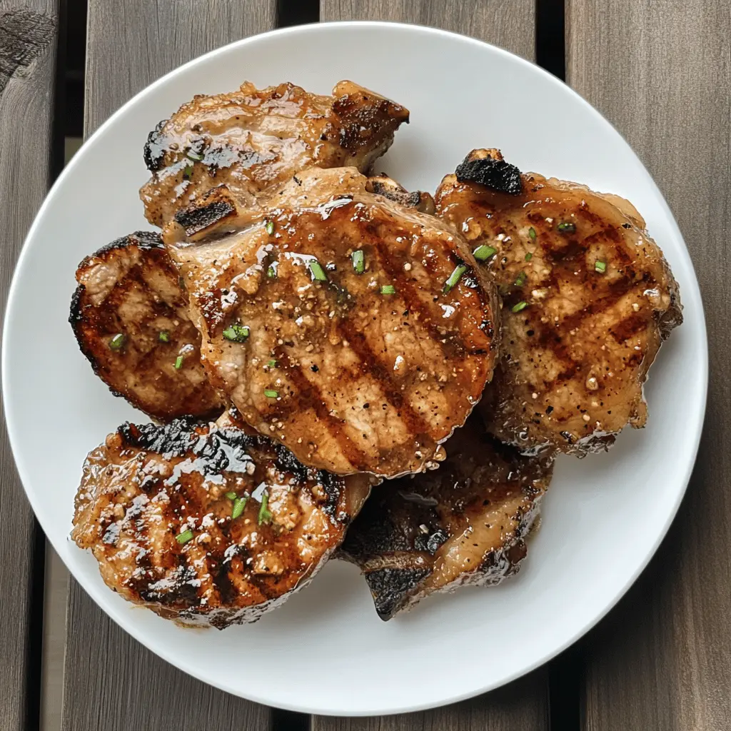 Fire up the grill for these juicy grilled pork chops topped with a delightful spicy peach glaze! This recipe features tender, flavorful pork paired with a sweet and tangy glaze made from ripe peaches and a touch of heat. Perfect for summer barbecues or a cozy family dinner. Save this pin for a mouthwatering meal that everyone will love!