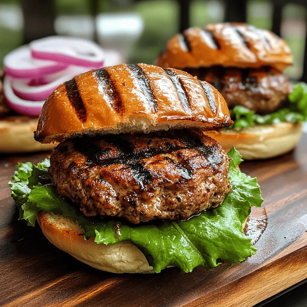 These juicy grilled turkey burgers are perfect for your next cookout! With a blend of spices and fresh herbs, they pack a flavorful punch while being a healthier option. Serve them with all your favorite toppings for a delightful meal any day of the week. Save this recipe for a delicious and satisfying summer barbecue or a weeknight dinner idea!