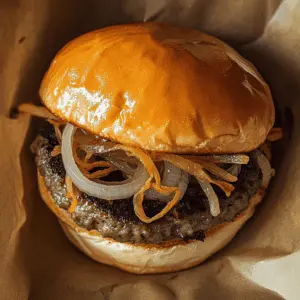 Get ready to bring a taste of Oklahoma to your kitchen with these amazing Fried Onion Burgers! Juicy beef patties are topped with crispy, golden onions that create a delightful crunch in every bite. Perfect for cookouts or family dinners, save this recipe for a hearty meal that everyone will love! Enjoy a slice of burger heaven tonight!