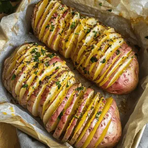 These crispy sliced baked potatoes are a perfect side dish for any meal! With their golden layers and a sprinkle of herbs, they’re both simple and delicious. Enjoy them at barbecues, family dinners, or as a tasty snack. Save this recipe and impress your guests with an easy dish that everyone will love!