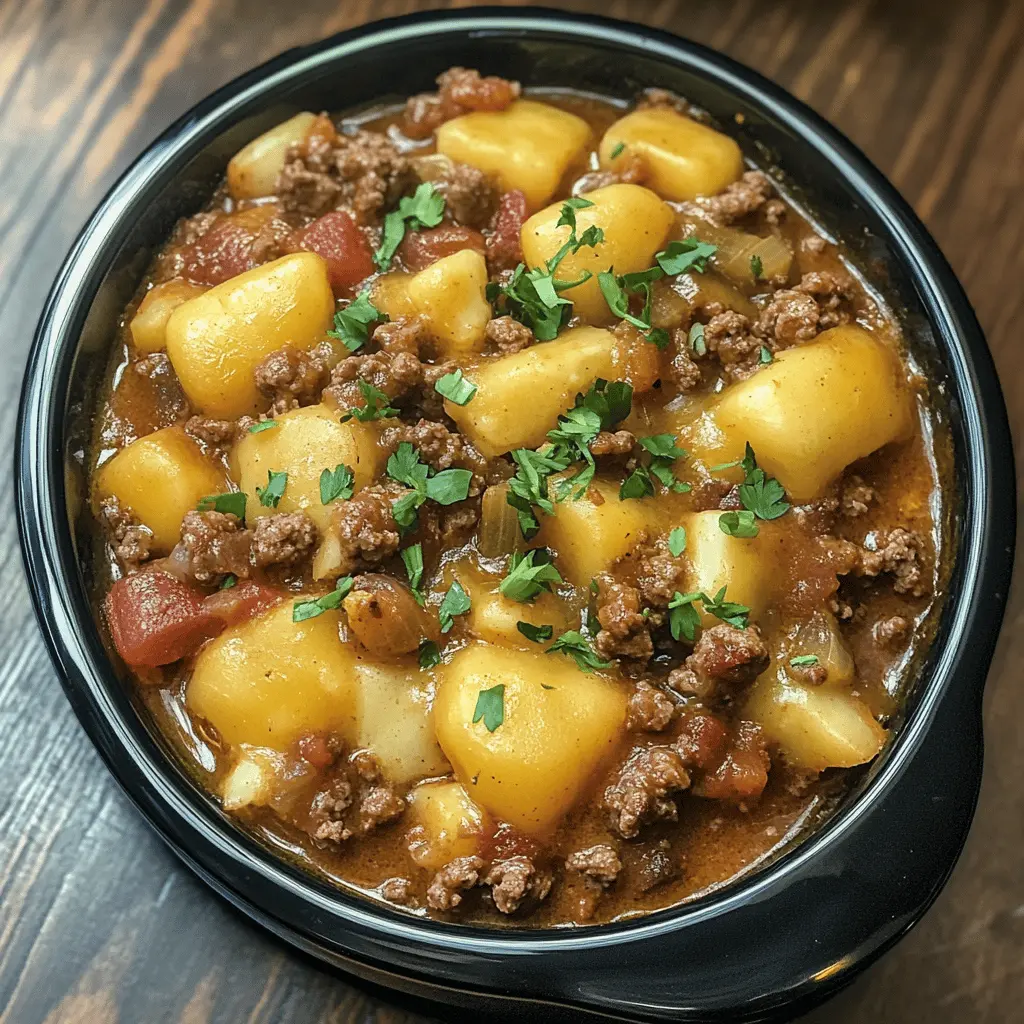 Warm up with this hearty Slow Cooker Cowboy Casserole that brings together the best of comfort food! Loaded with ground beef, creamy cheese, and savory spices, it's a one-pot meal perfect for busy weeknights or cozy gatherings. Don’t forget to save this recipe for a delicious hassle-free dinner that your family will love!