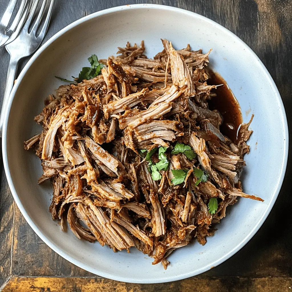 This Slow Cooker Pulled Pork is a game-changer for your dinner routine! With tender, juicy pork and a blend of mouthwatering spices, it’s perfect for tacos, sandwiches, or a hearty meal. Just toss the ingredients in your slow cooker, and let it do the magic. Save this recipe for your next family gathering or game day feast!