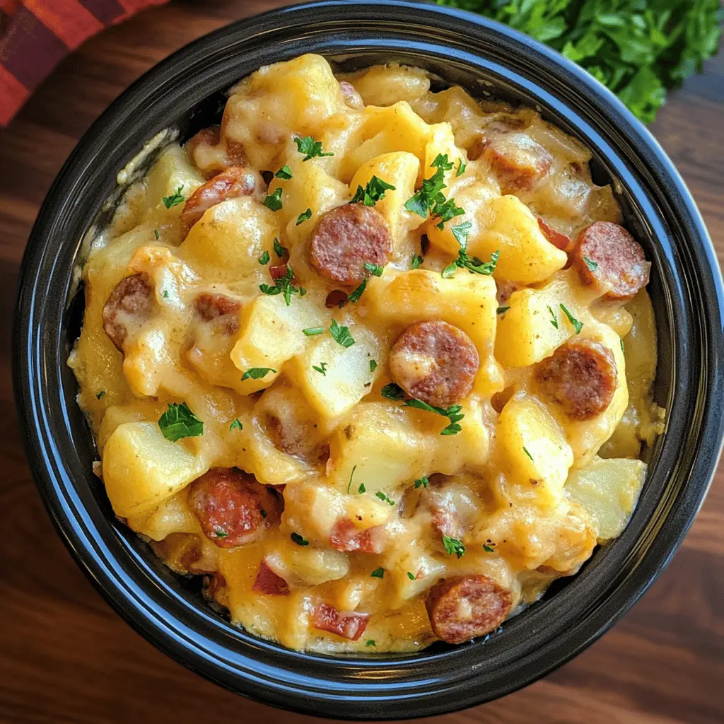 Looking for a cozy, simple meal? This Slow Cooker Sausage and Potato Casserole is packed with hearty sausage, tender potatoes, and a blend of spices that create a warm, delicious dish. Perfect for family dinners or a comforting weeknight meal! Don’t forget to save this recipe for a delicious, hassle-free feast any time you need it.