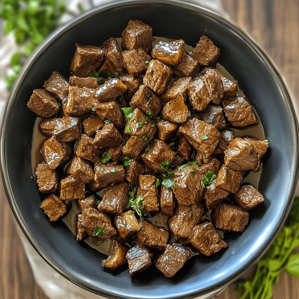 Looking for a simple yet delicious dinner option? These Slow Cooker Steak Bites are packed with flavor and cooked to perfection! Tender steak chunks are mixed with savory seasonings and cooked low and slow for the ultimate melt-in-your-mouth experience. Perfect for meal prep or cozy dinners, save this recipe to enjoy a hearty meal any night of the week!