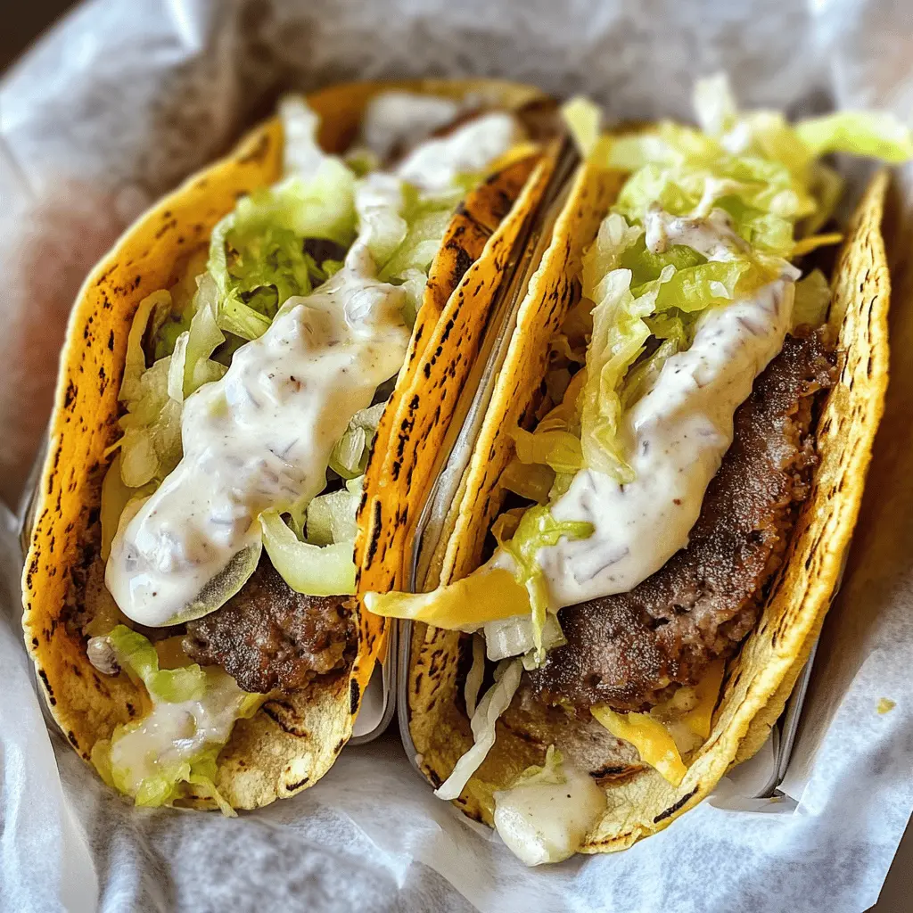 Get ready for a fun twist on taco night with these Smash Burger Tacos! Juicy, flavorful burger patties topped with your favorite taco fixings, all wrapped in a warm tortilla. Perfect for casual gatherings or a family dinner! Save this recipe to impress your guests or fuel your taco cravings!