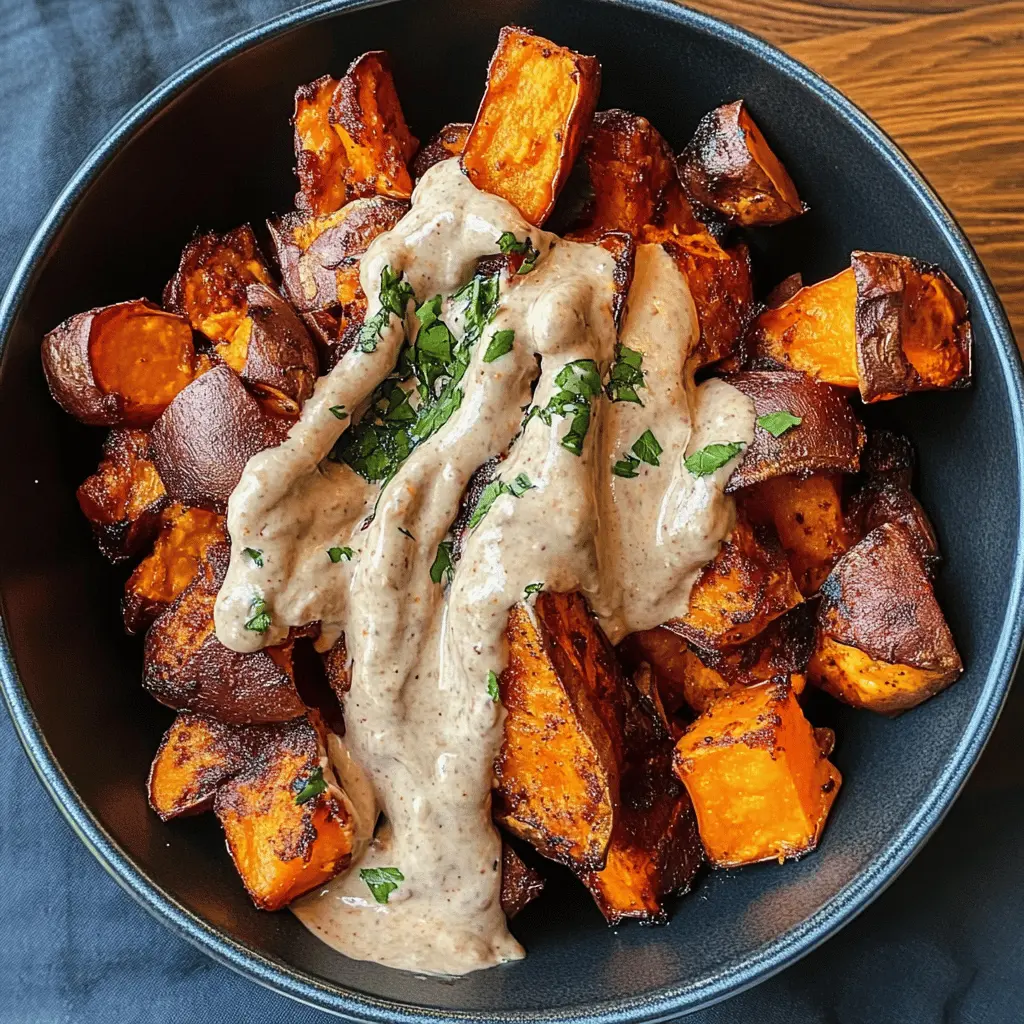 Transform your meals with these Smoky Roasted Sweet Potatoes drizzled with zesty Chipotle Mayo! Bursting with flavor from smoky spices and the creaminess of chipotle, they're perfect as a side dish or a snack. Save this recipe for your next gathering or weeknight dinner – your taste buds will thank you!