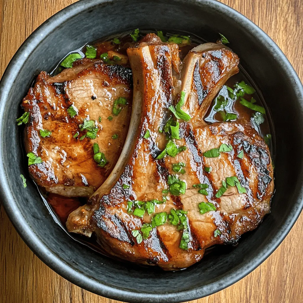 Transform your pork chops into a flavorful delight with this best pork chop marinade! Made with simple ingredients like soy sauce, garlic, and herbs, it adds a savory depth that will make your dinner unforgettable. Perfect for grilling or pan-searing. Save this recipe for your next BBQ or weeknight dinner!