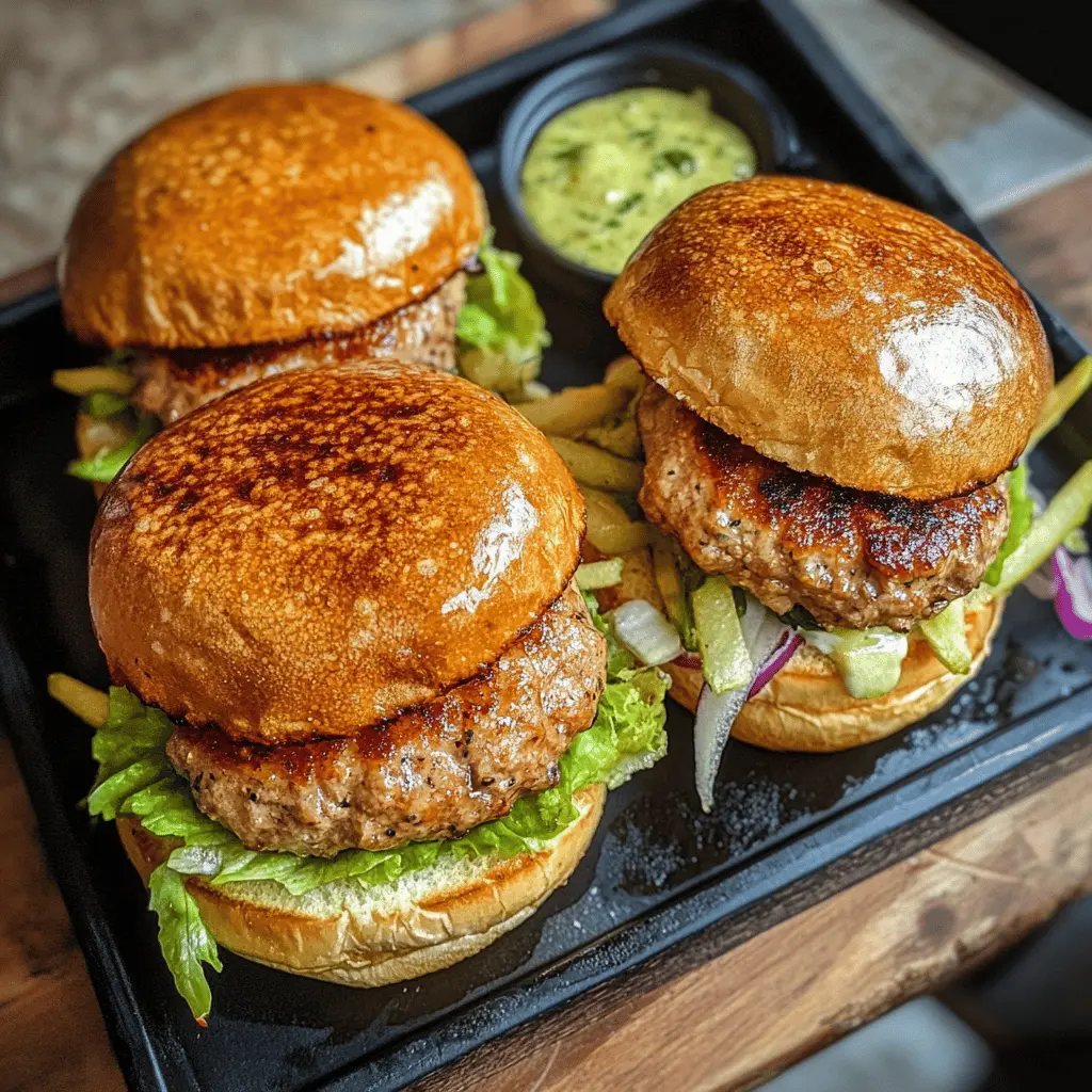 Juicy turkey burgers that are packed with flavor and goodness! Made with lean ground turkey and a blend of tasty seasonings, these burgers are a healthier alternative while still satisfying your cravings. Perfect for summer barbecues or a quick weeknight dinner. Save this recipe for a delicious twist on your classic burgers!
