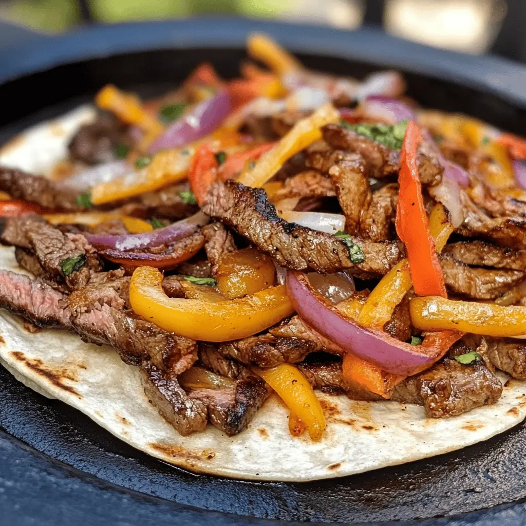 Easy Blackstone Steak Fajitas Recipe