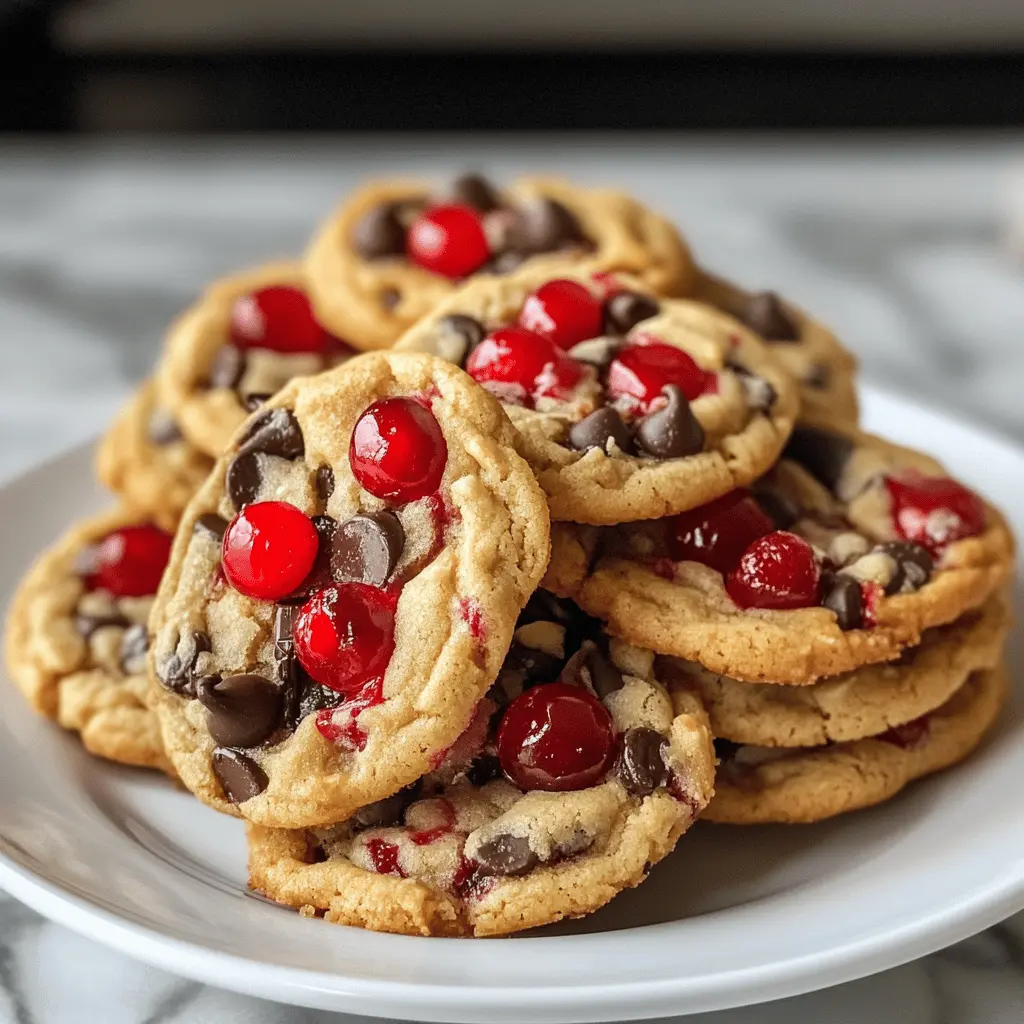 Easy Maraschino Cherry Chocolate Chip Cookies Recipe