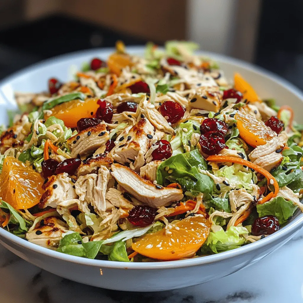 Easy Asian Chicken Cranberry Salad Recipe