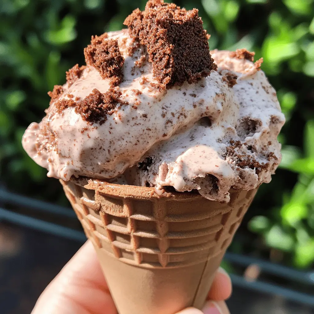 Easy Brownie Batter Ice Cream Recipe
