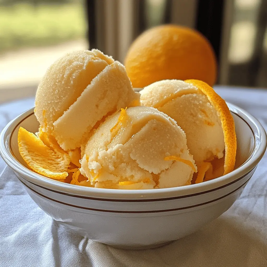 Easy Orange Sherbet Recipe by Alton Brown