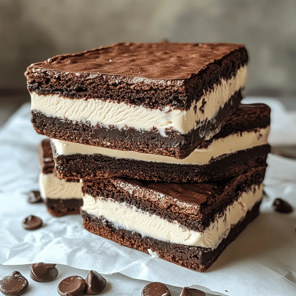 Easy Brownie Ice Cream Sandwiches Recipe