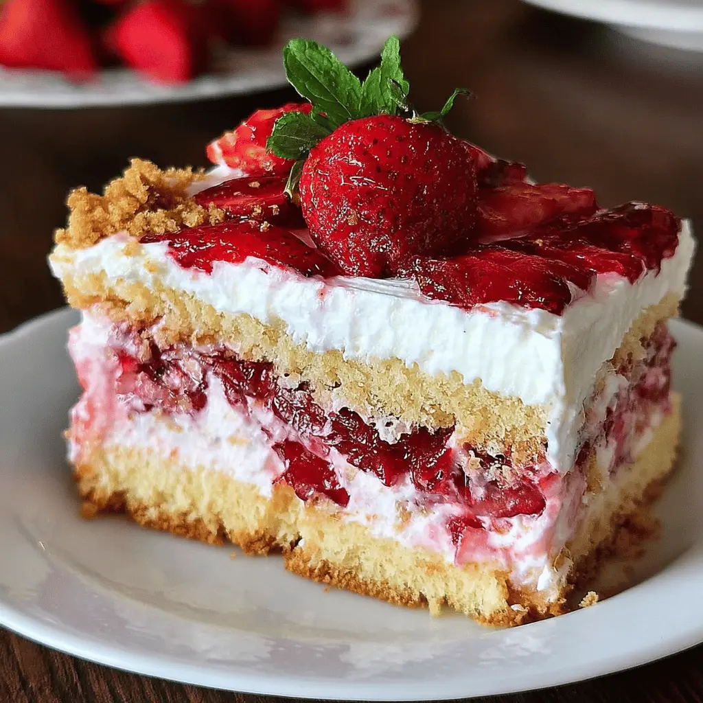 Easy Fresh Strawberry Yum Yum Dessert Recipe