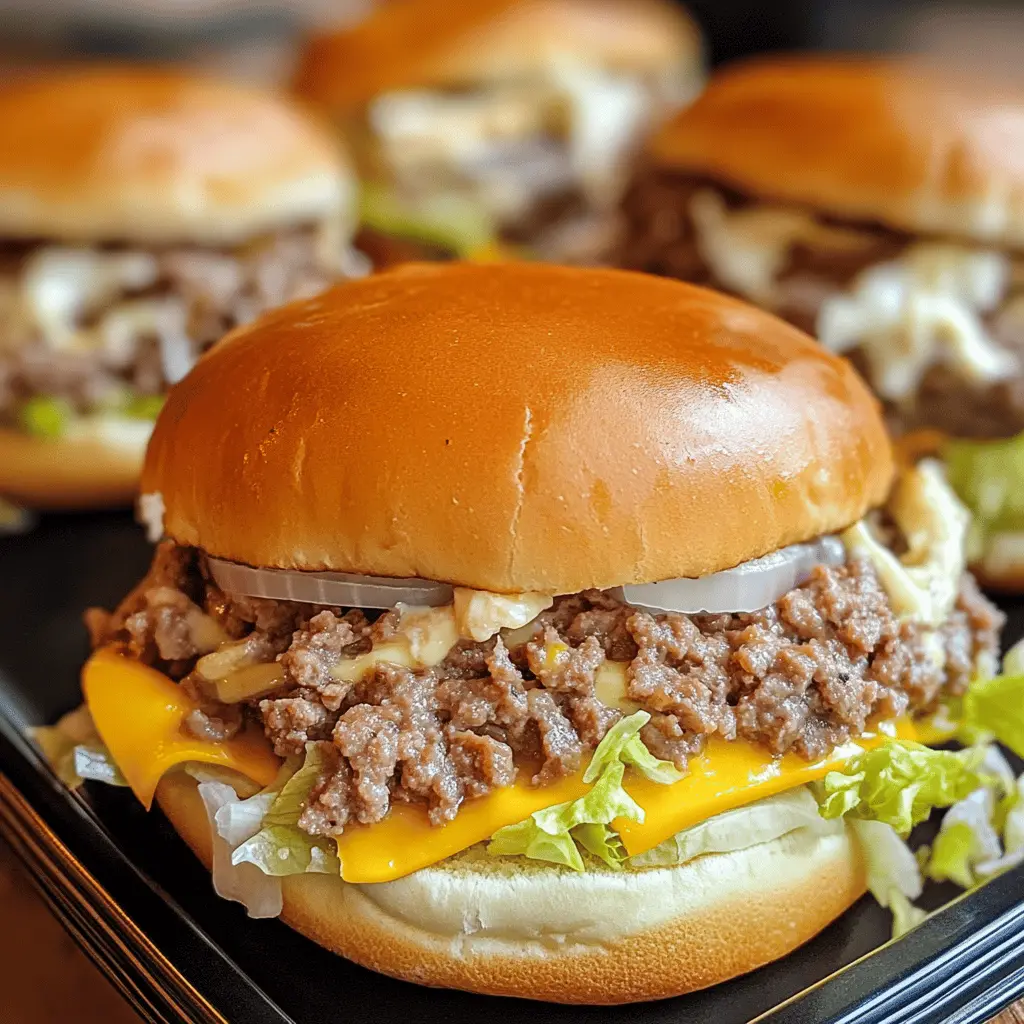 Easy Big Mac Style Sloppy Joes Recipe