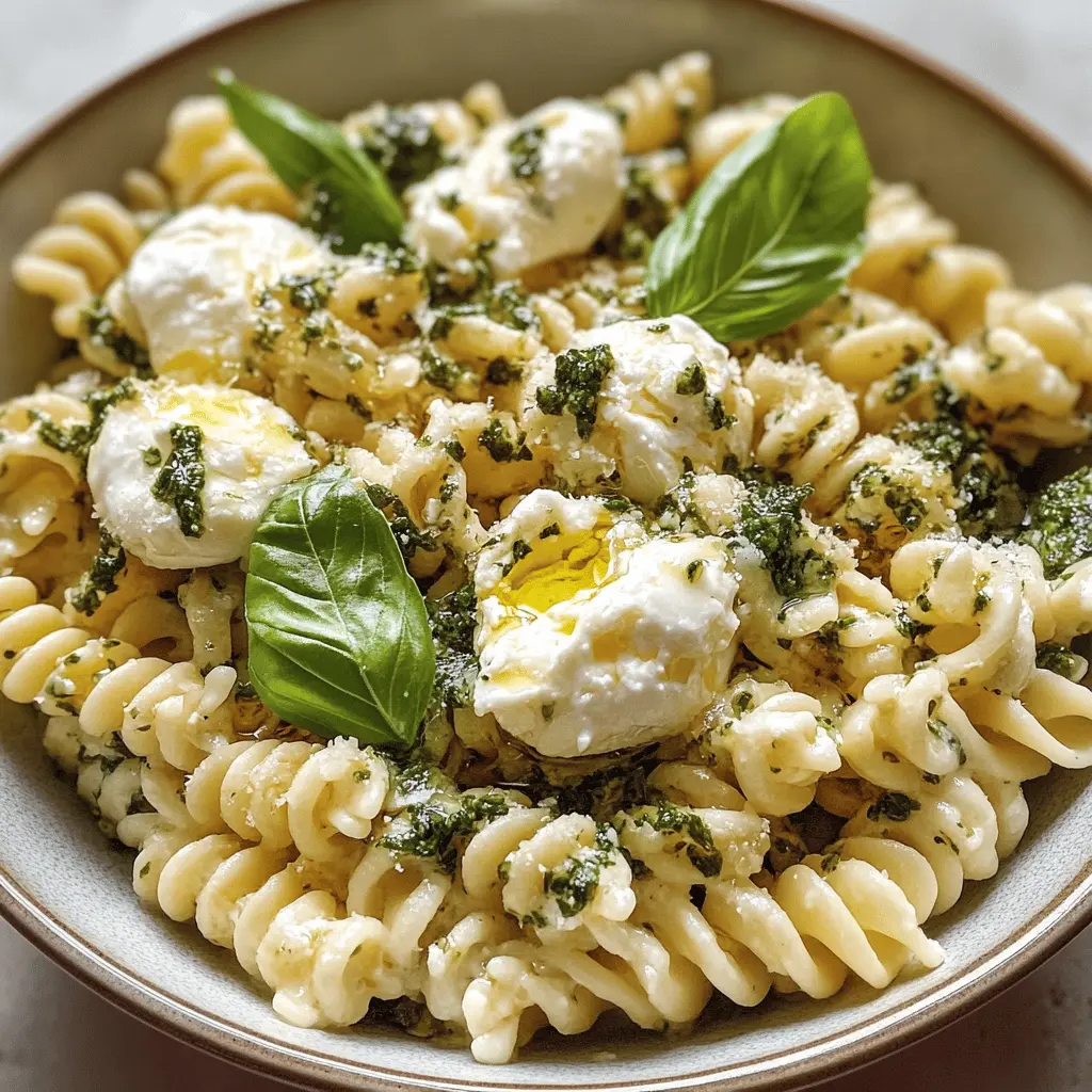 Easy Lemon Burrata Pasta Salad Recipe