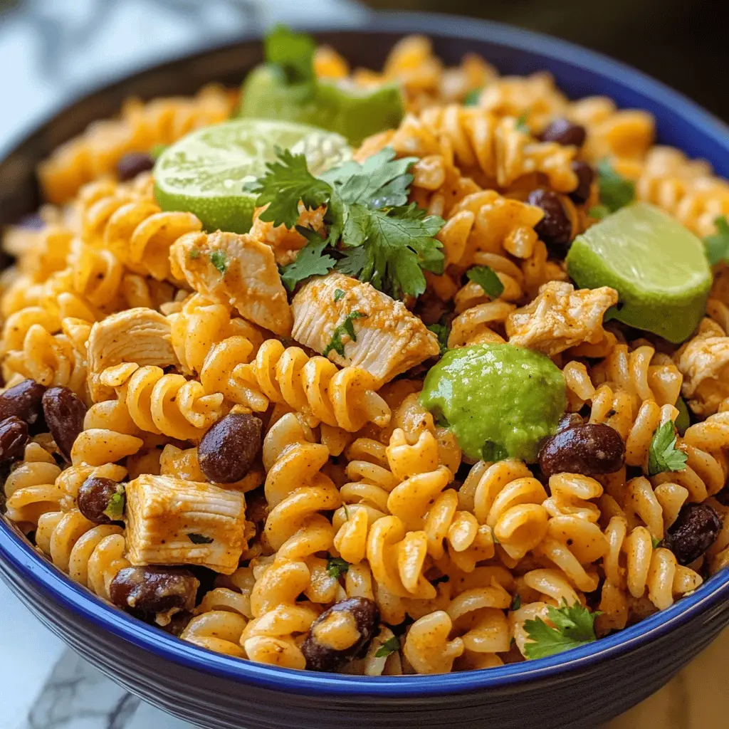 Easy Zesty Chicken Enchilada Pasta Salad Recipe