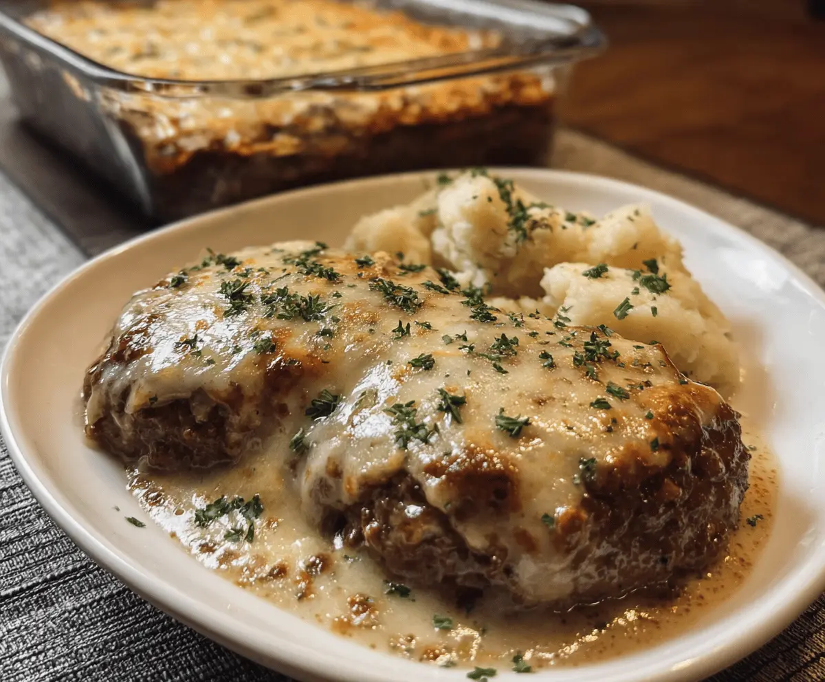 Easy Amish Hamburger Steak Bake Recipe