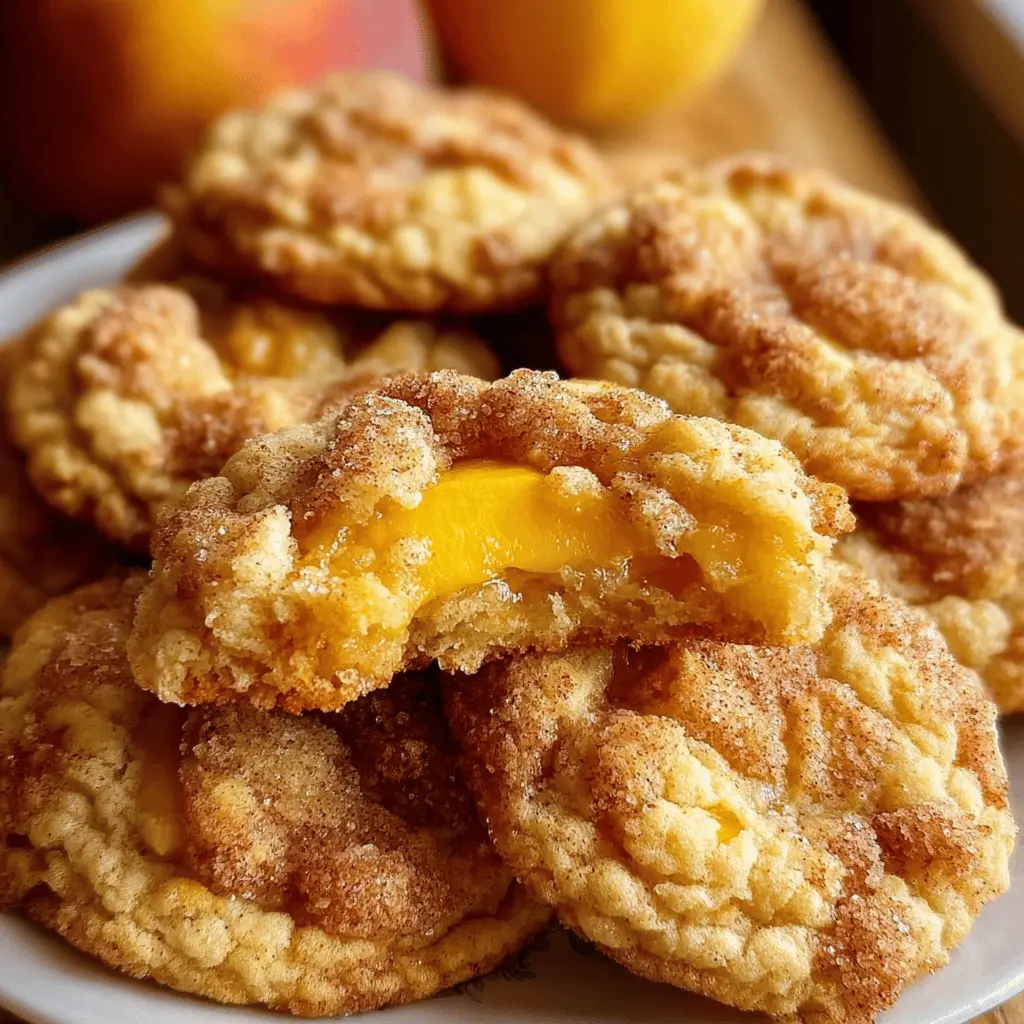 Easy Peach Cobbler Cookies Recipe