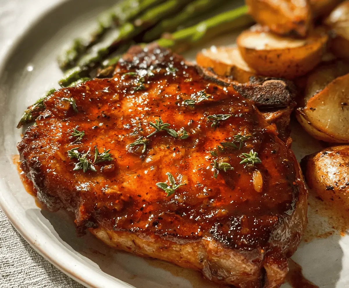Easy Honey Garlic Baked Pork Chops Recipe