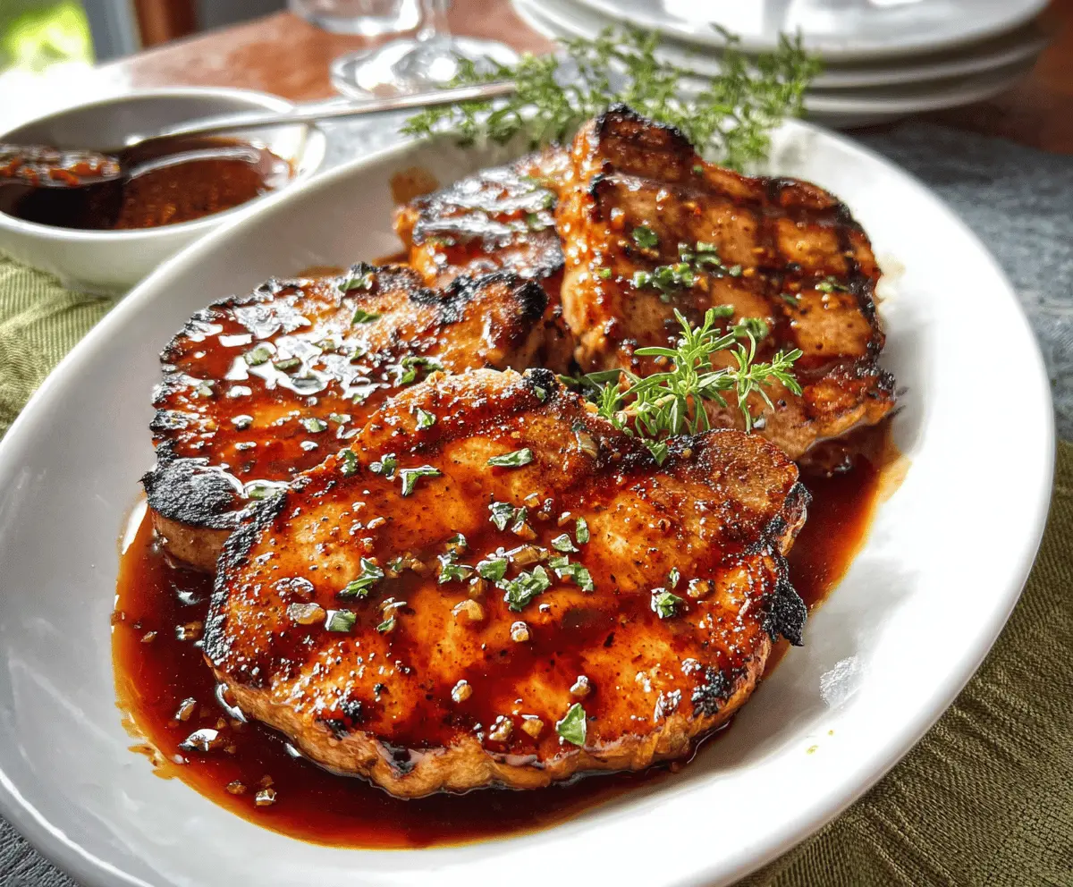 Easy Honey Garlic Boneless Pork Chops