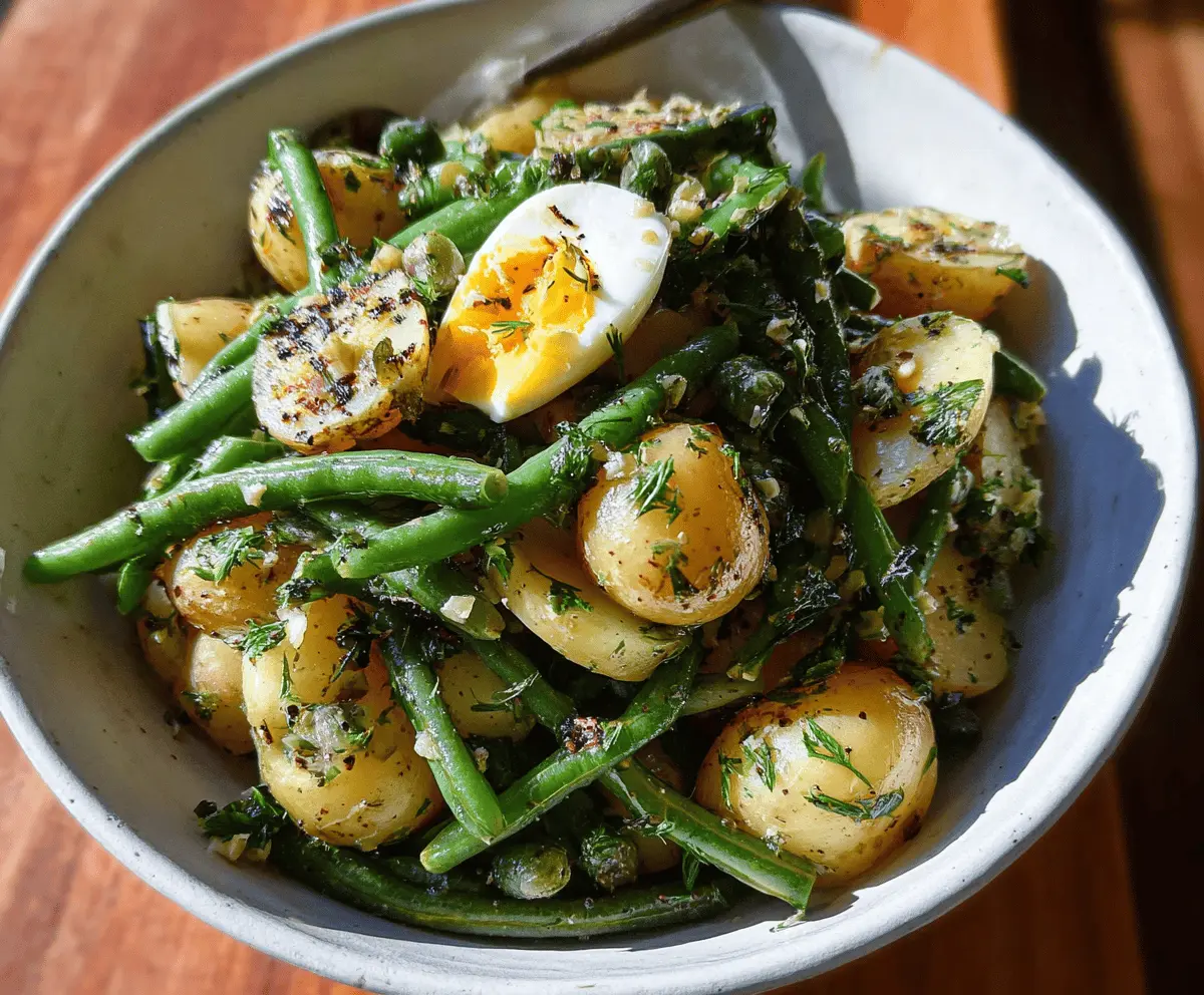 Easy French Potato and Green Bean Salad Recipe