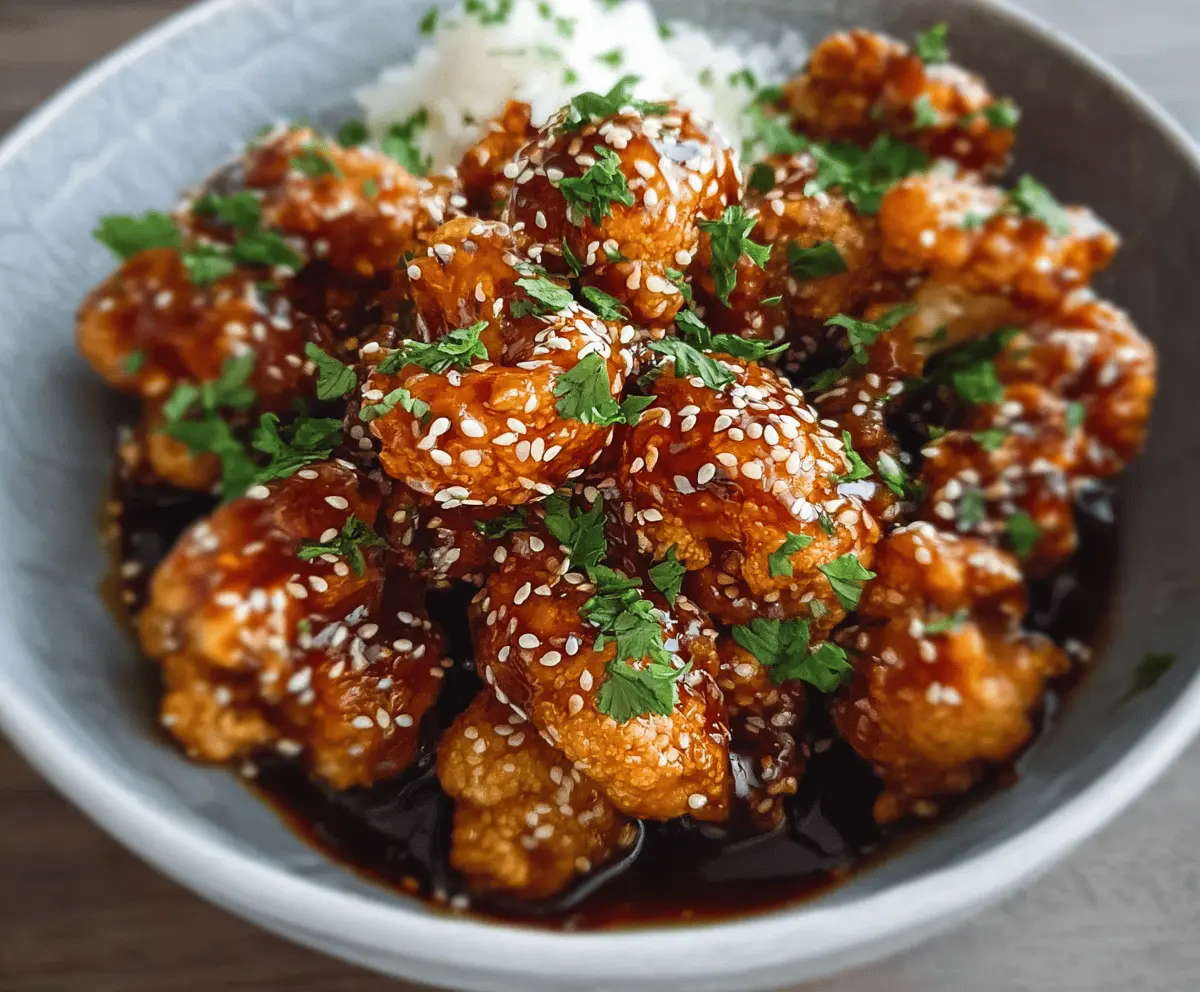 Easy Sticky Sesame Cauliflower Recipe