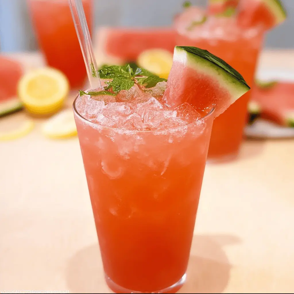Easy Copycat Chick-fil-A Watermelon Mint Lemonade Recipe