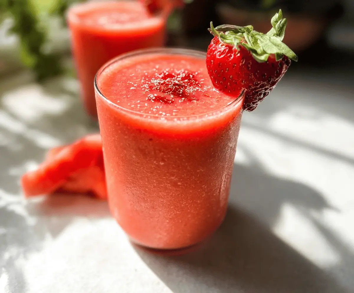 Refreshing Strawberry Watermelon Smoothie Recipe