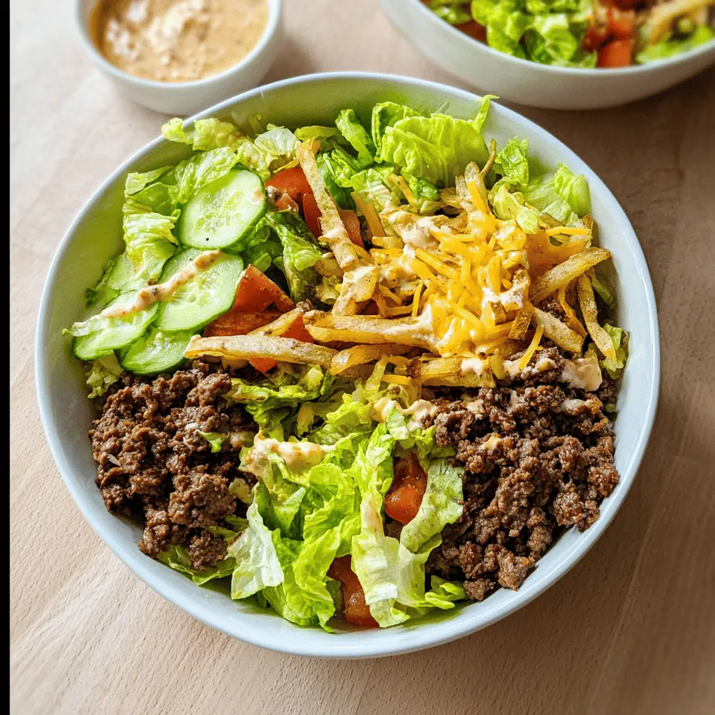 Easy Healthy Burger Bowls Recipe