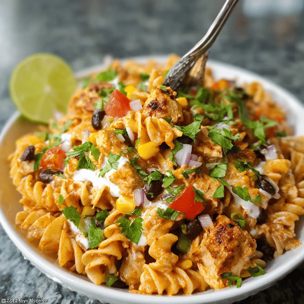 Zesty Chicken Enchilada Pasta Salad Recipe