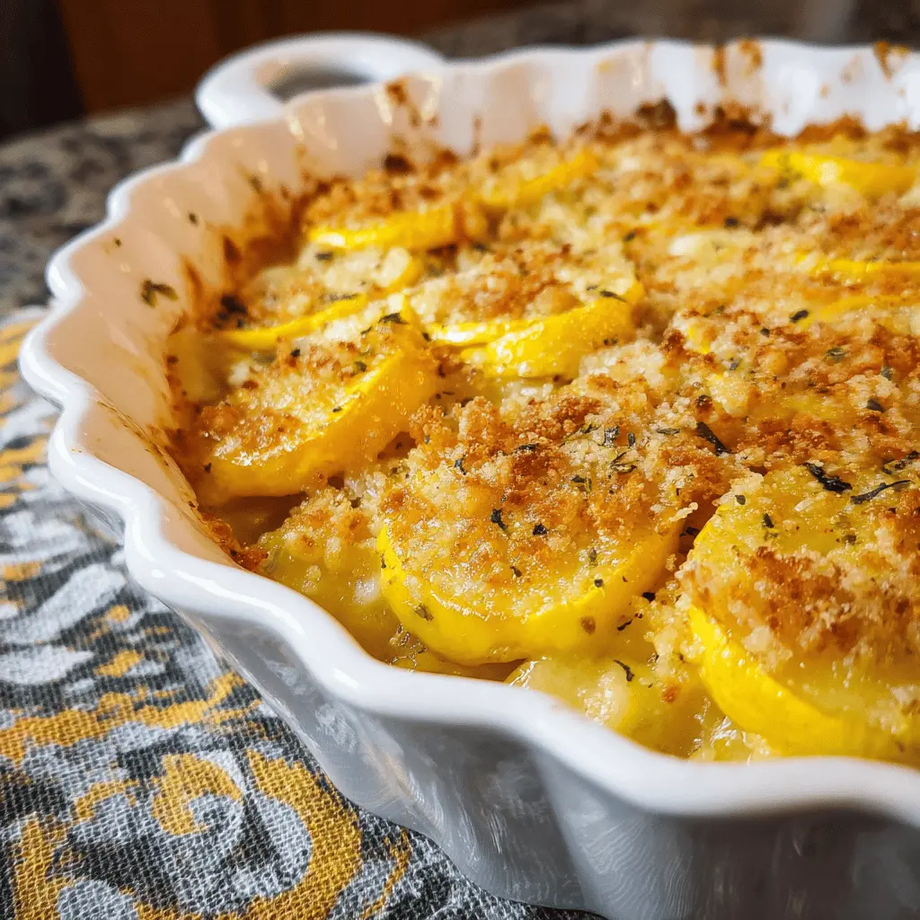 Easy Yellow Squash Casserole Recipe