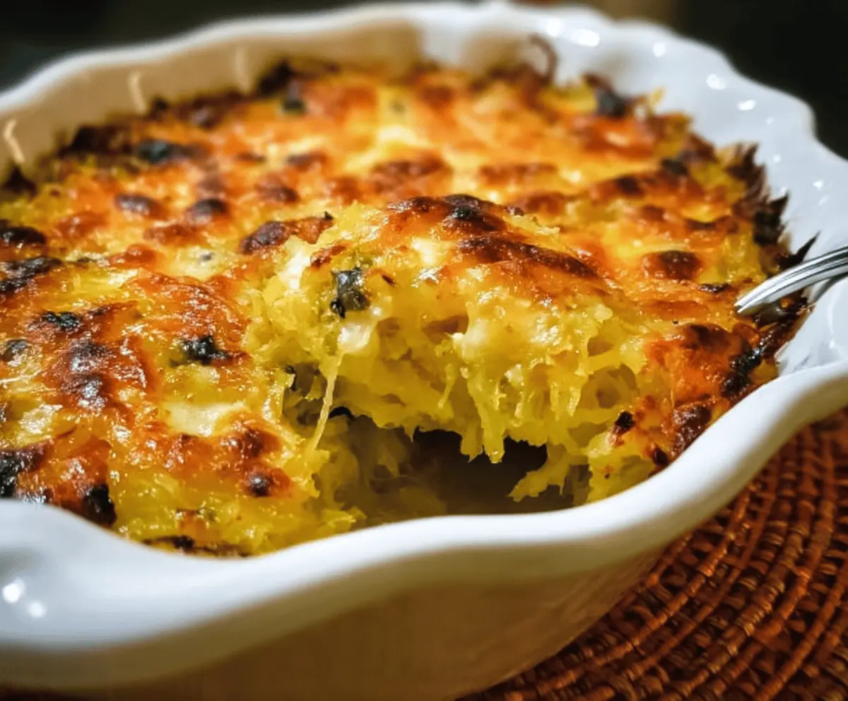Healthy Spaghetti Squash Au Gratin Recipe