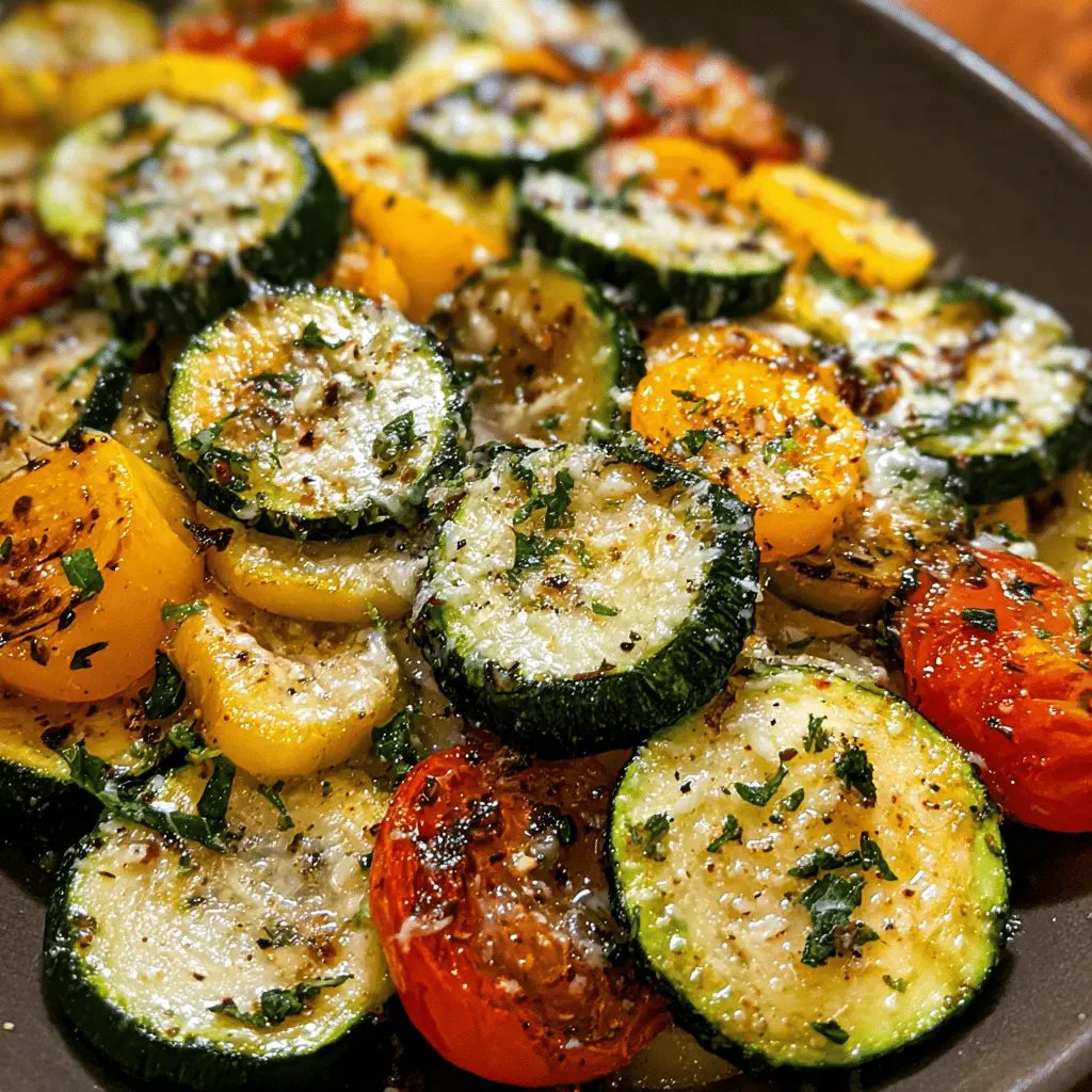 Garlic Parmesan Zucchini and Squash Medley Recipe
