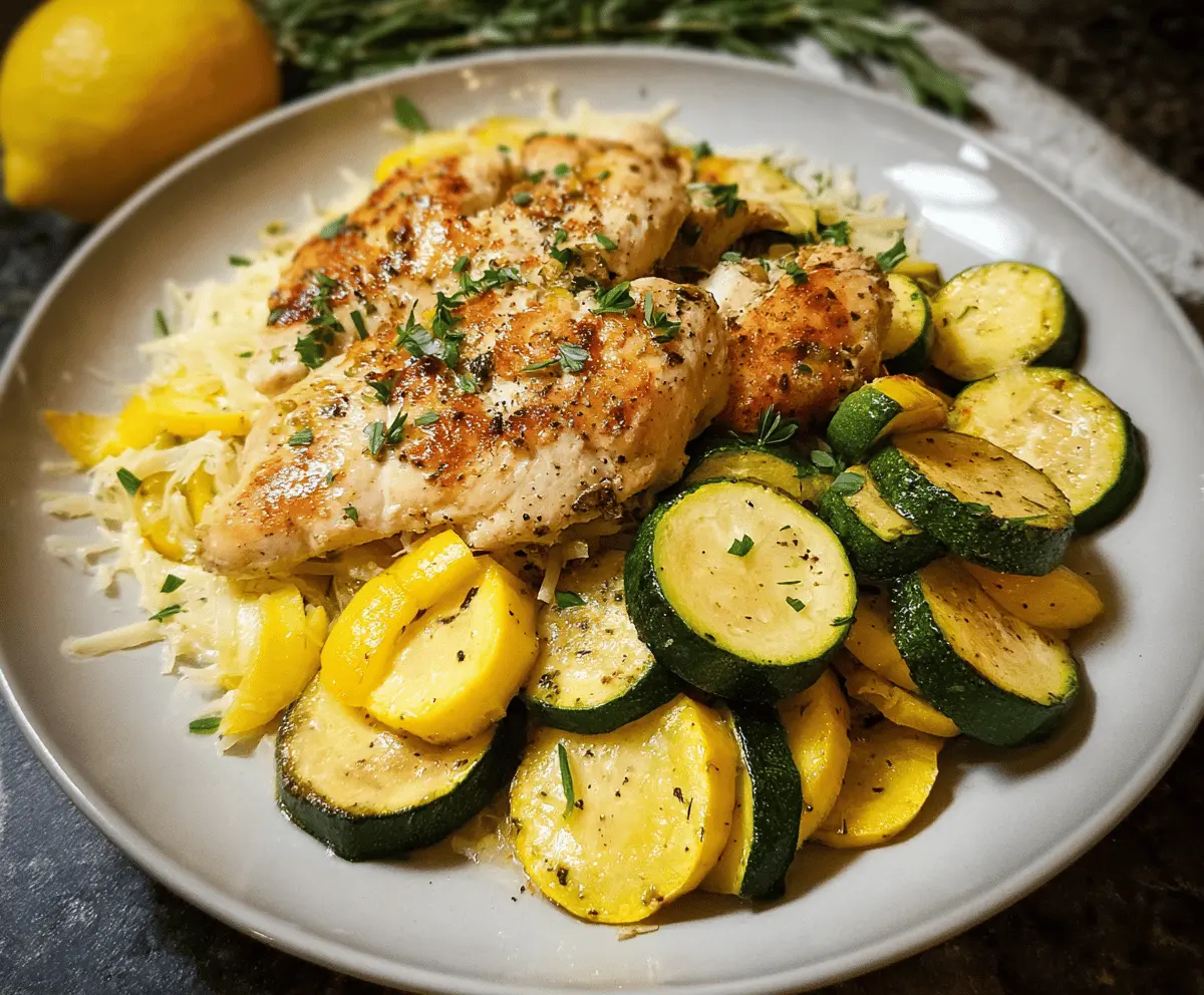 Easy Chicken Breast with Zucchini and Squash Recipe