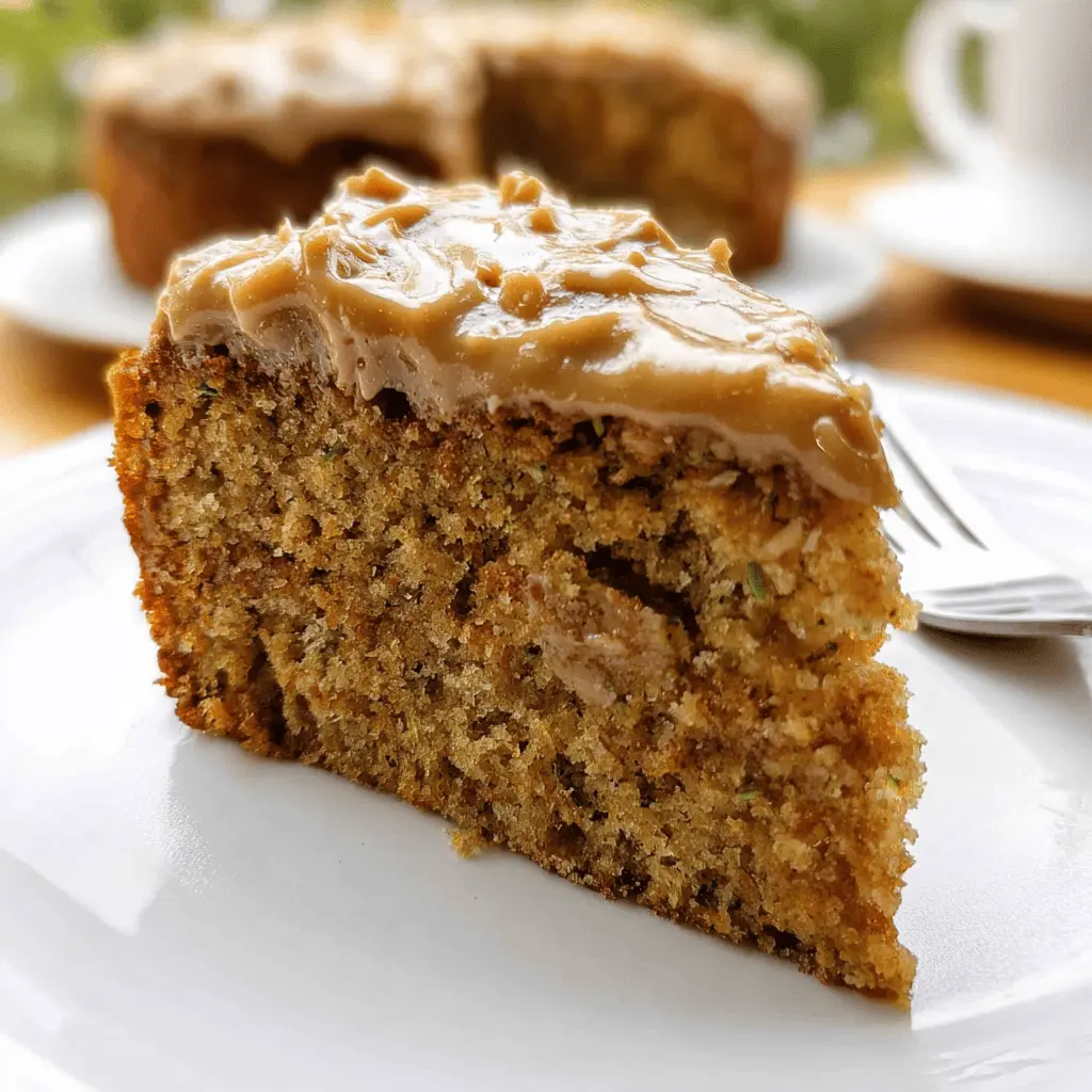 Moist Peanut Butter Zucchini Cake Recipe