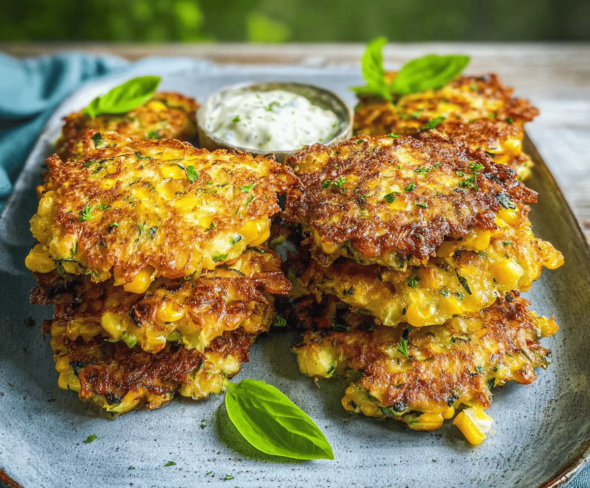 Easy Zucchini Corn Fritters Recipe