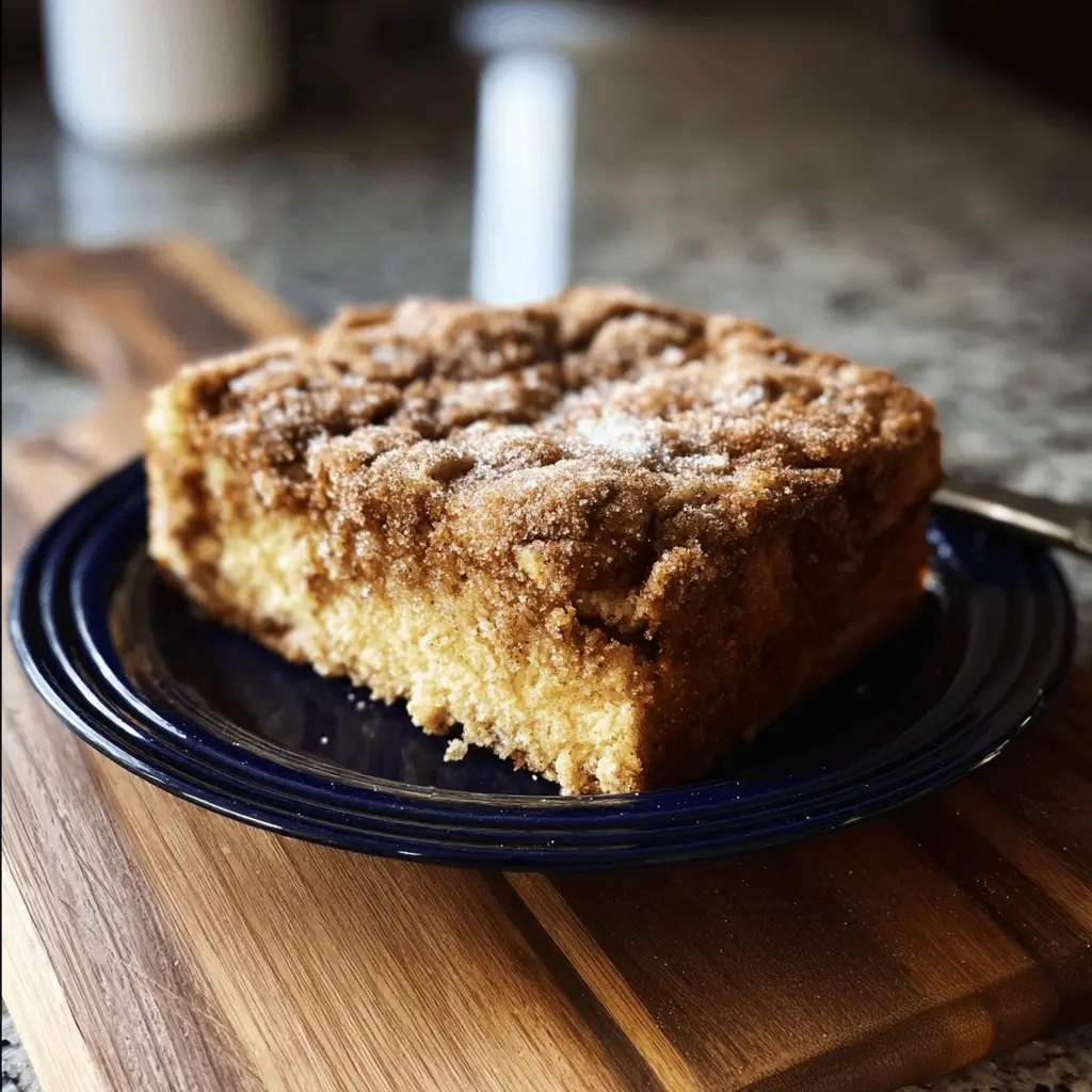 Moist Cinnamon Sugar Zucchini Coffee Cake Recipe