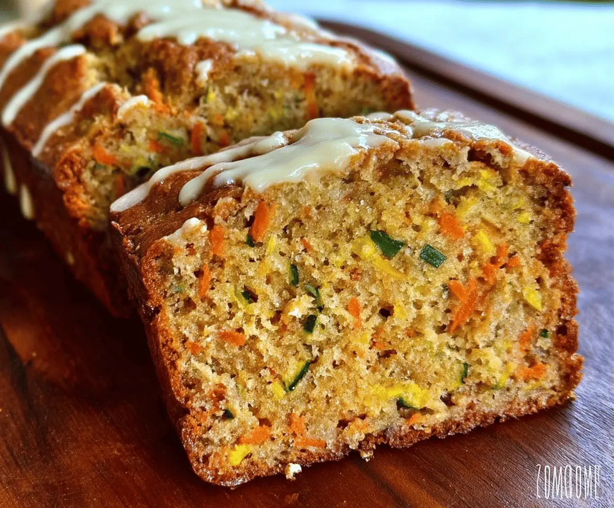 Moist Carrot Apple Zucchini Bread Recipe