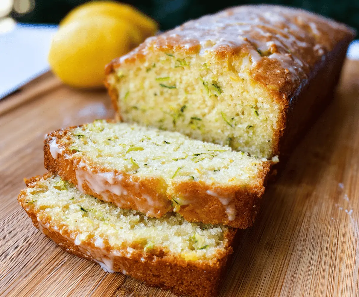 Moist Lemon Zucchini Bread Recipe